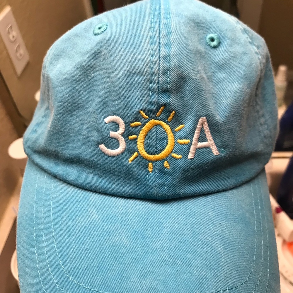 30A 3️⃣🔆🅰️ blue baseball cap